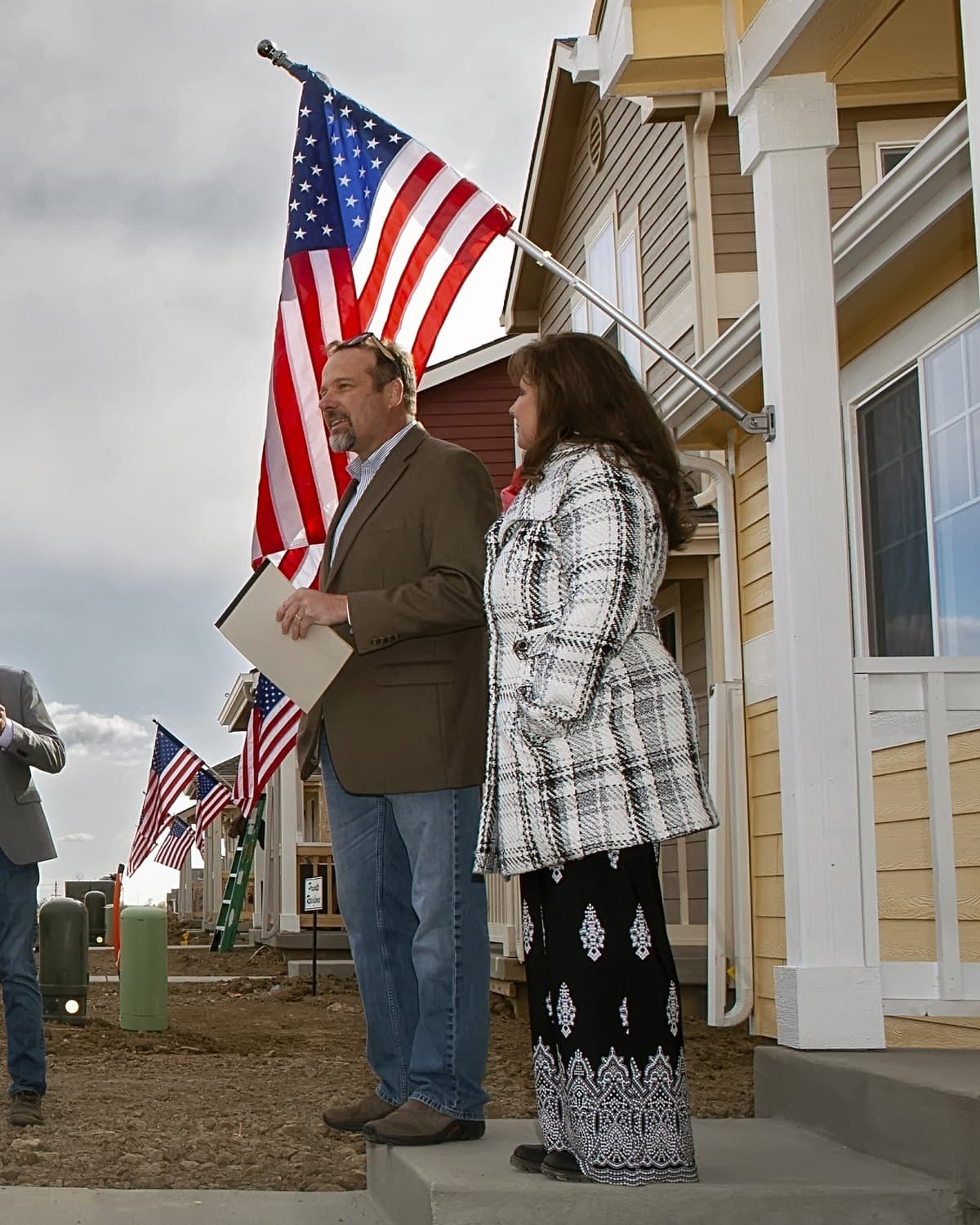David and Stephanie Gregg, on site